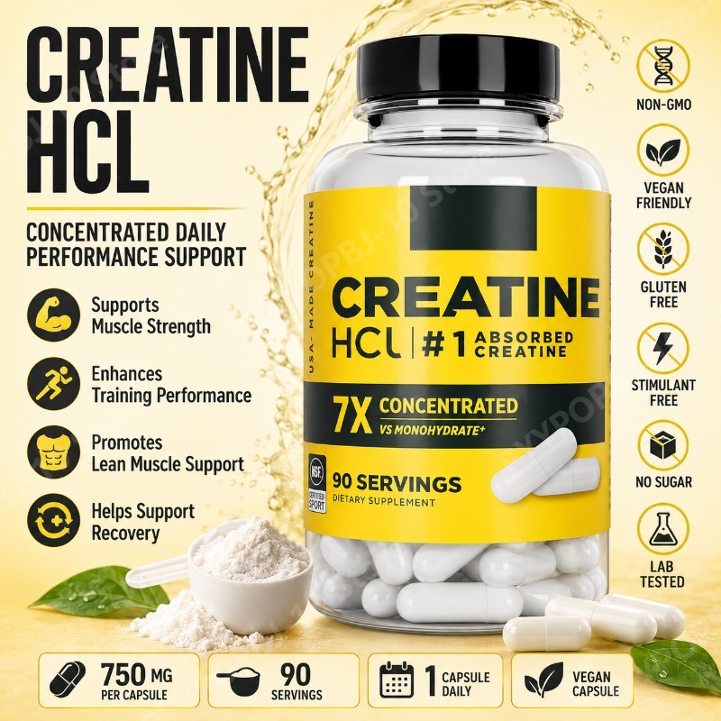 Creatine HCl 750mg 90 Capsules - Nutrition Of Fitness 评论和价格