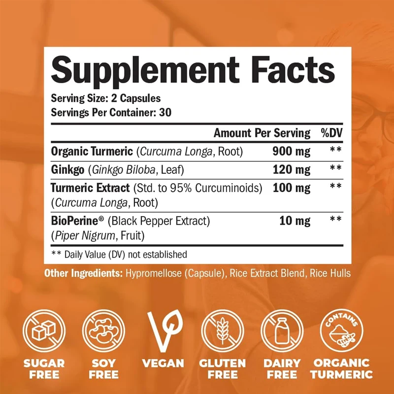 Organic Turmeric Curcumin Supp - Turmeric Curcumin Capsule 评论和价格